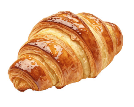 Golden Brown Buttery Croissant French Pastry Delights png
