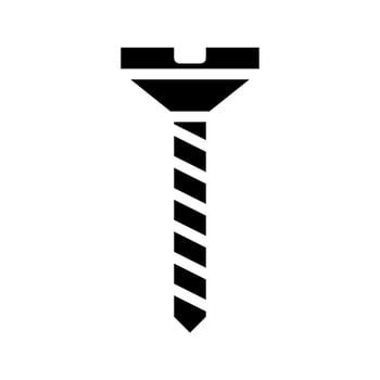 Countersunk screw icon. Concept of construction, repair, and hardware. vector