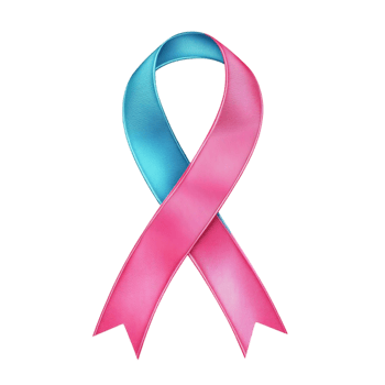 pink and blue ribbon on transparent background png