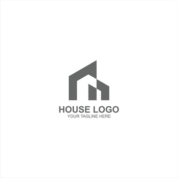 letter n logo icon for house or building identity with creative illustration vector
