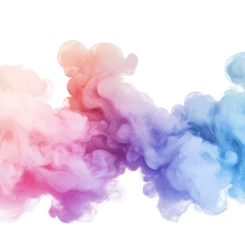 Colorful smoke swirls blend beautifully against a transparent background creating a mesmerizing visual experience, Colorful fog smoke transparent background. Fog smoke transparent background png