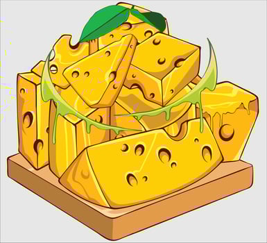 Delicious Cheese Illustration vector