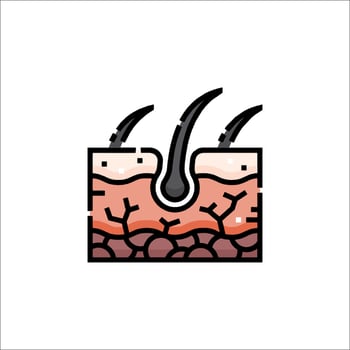 Hair removal icon illustration vector