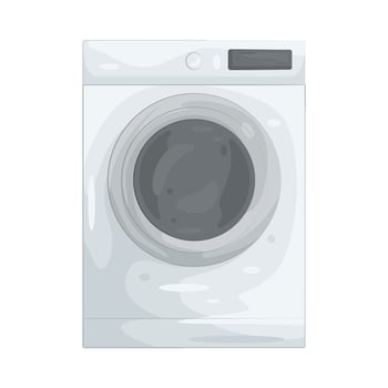 Illustration of washing machines vector