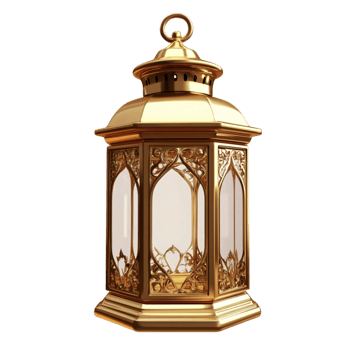 Ornate Golden Lamp png