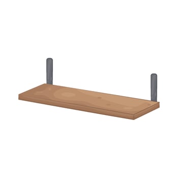 Illustration of shelves vector