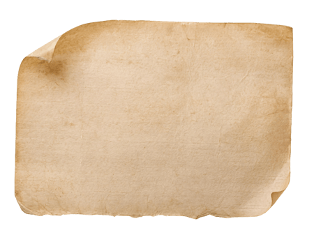 aged vintage paper isolated background, antique torn parchment texture for scrapbooking, writing, and artistic projects png