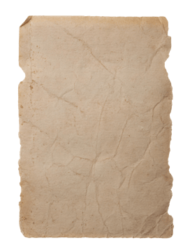 antique torn paper texture isolated background, vintage aged parchment for scrapbooking, design, and artistic projects png