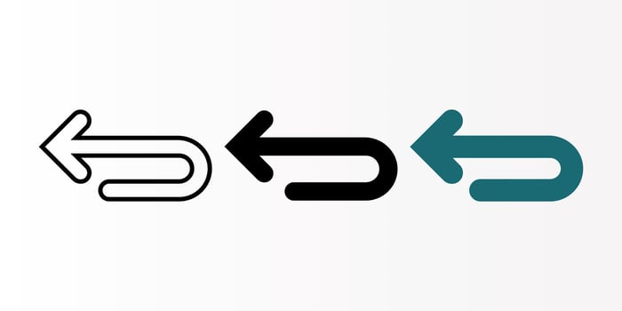 Back icon set. previous sign. for mobile concept and web design. illustration on white background vector