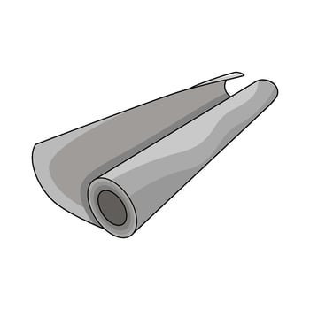 illustration of Canvas Roll vector