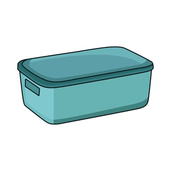 Storage box illustration vector