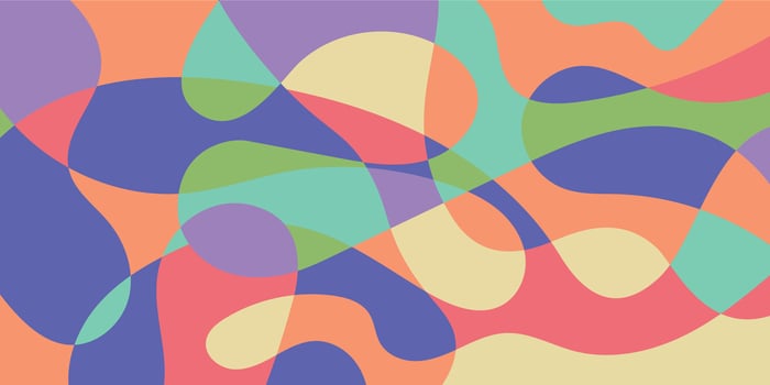 Flat color plant design abstract illustration background vector