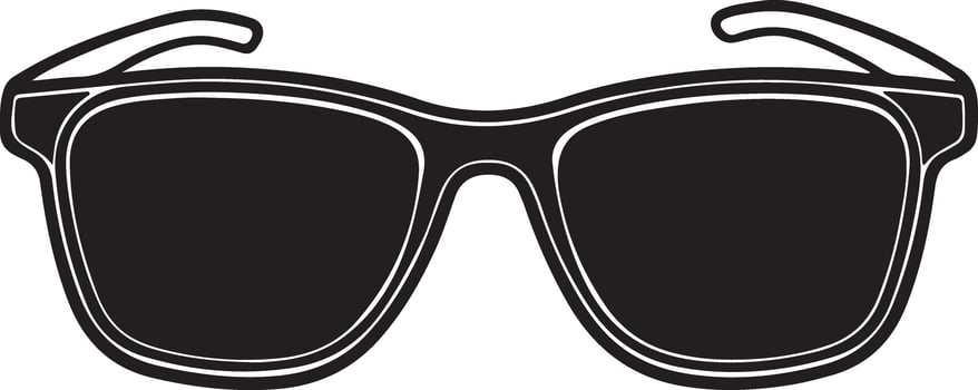 Cool Shades Silhouette Design vector
