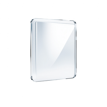 A modern, sleek design of a transparent rectangle for graphic applications. png