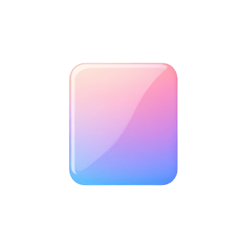 A smooth, shiny square icon with a vibrant gradient of pink and blue colors. png