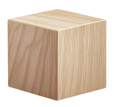 Beige wood cube png