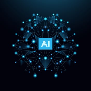 Artificial Intelligence, Isometric banner for AI. Digital Brain Concepts, isometric banner, AI isometric, AI learning machine, ai icon brain. Design for banner, cards, prints, social media. vector