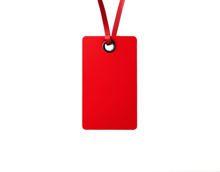 Professional corporate blank id card for mockup on transparent background png