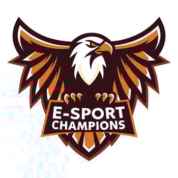 e-sports champions logo vector