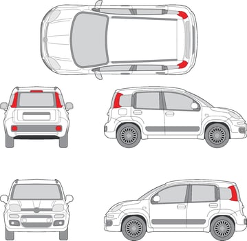 Second Realistic Car Model Pack vector