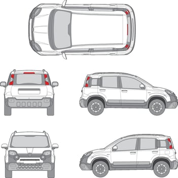 Third Realistic Car Model Pack vector