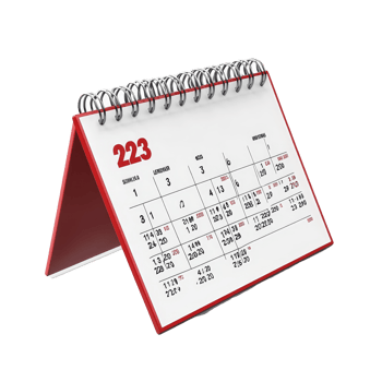 February table calendar isolated on a transparent background with clear displays of dates and days of the week, table calendar 2023 february isolated on transparent background png