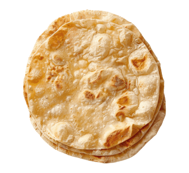 Roti flatbread isolated png