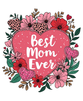 Best Mom Ever Typography Design png