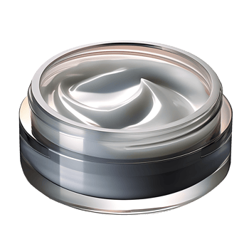 Facial Cream glass Pot on a transparent background png