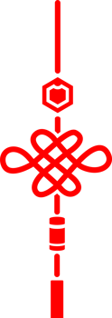Icon of a talisman rope, a symbol of the Chinese New Year festival. png