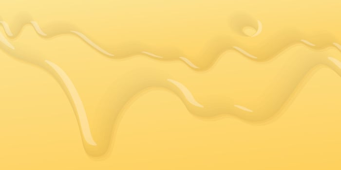 Melted butter or cheese dropping background graphic illustration have blank space. vector