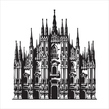 Artistic Representations of Global Monument vector