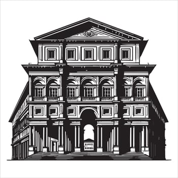 Iconic Monuments in Beautiful Artistic Illustration vector