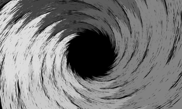 Colorful grey swirling cyclone background with space. dark background. twirl twist brush color. vector