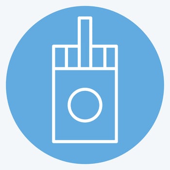 Icon Sticks. related to Vape symbol. blue eyes style. design editable vector