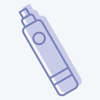 Icon Electronic Cigarette. related to Vape symbol. two tone style. design editable vector
