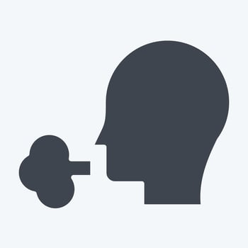 Icon Smoke 2. related to Vape symbol. glyph style. design editable vector
