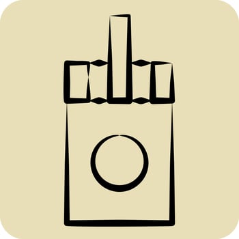 Icon Sticks. related to Vape symbol. hand drawn style. design editable vector