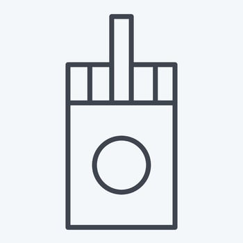Icon Sticks. related to Vape symbol. line style. design editable vector