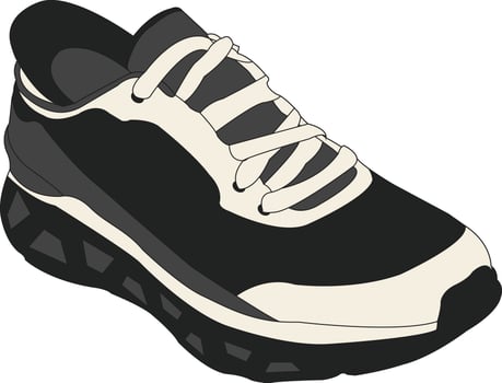 Sneakers outline drawing symbol icon. Set of shoes for training. Shoe sneakers illustration collection set. Shoes in flat style vector
