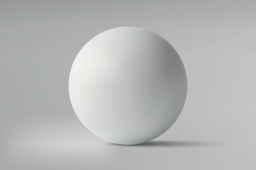 3d White sphere on a gray gradient vector