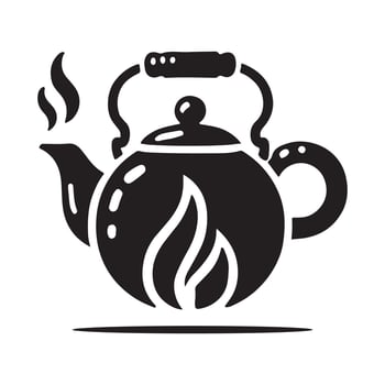 Tea Pot Silhouette Stock Illustrations for Kitchen Decor and Gifts vector