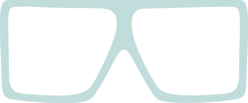 Stylish light green sunglasses featuring a thick frame offer protection from the sun's glare while enhancing the cool factor of any summer outfit, perfect for beach days and outdoor adventures vector