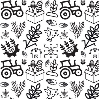 Background with agronomic pattern vector