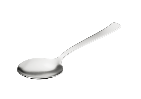 Metal Spoon With Its Elongated Handle And Rounded Bowl 3D Illustration png