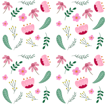 Floral pattern pasta png