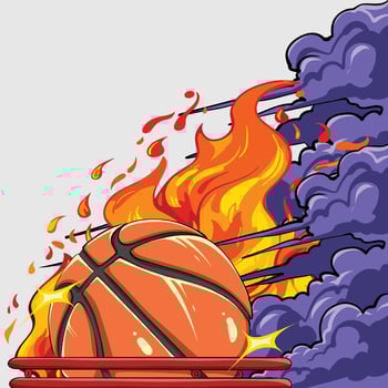 icon for basketball vector