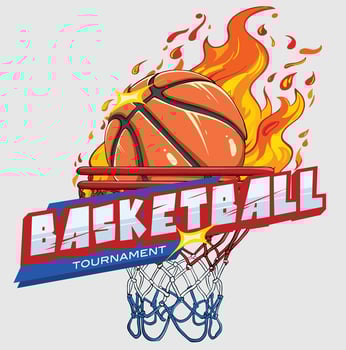 Basketball logo illustration vector