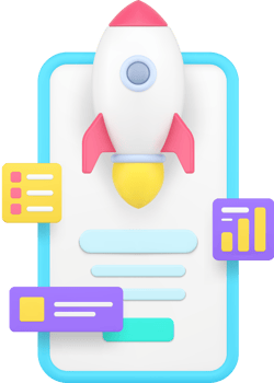 Mobile application startup digital marketing 3d icon illustration png