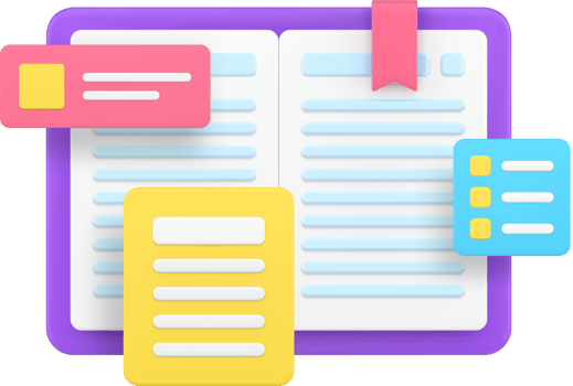 Planning and analyzing diary business 3d icon illustration png